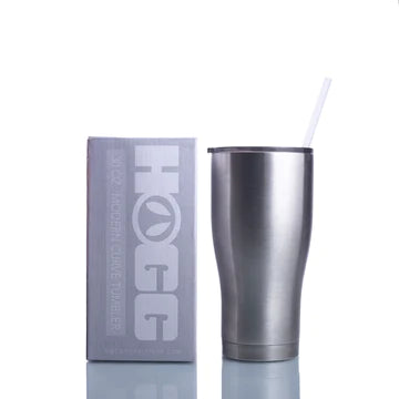 30 OZ MODERN CURVE TUMBLER W/ STRAW