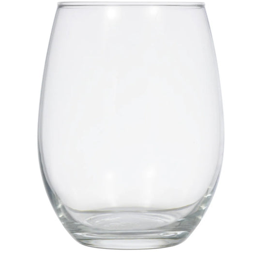 Simple Stemless Glass Wine Glasses, 20.5 oz.